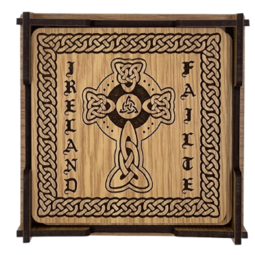 CRSN4 – Coaster Set “Celtic Cross & Tree of life”