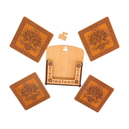 Coaster Set of 4 (Irish Harp & Tree of Life)