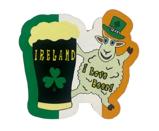 I Love Beer Sheep (Photo Magnet: PM159)